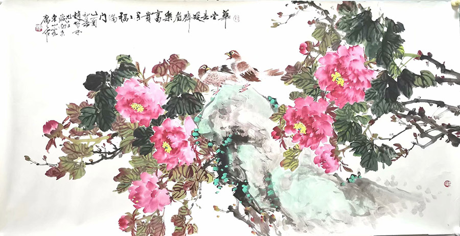 作者：赵松泉&nbsp;花鸟&nbsp;￥：协商&nbsp;单击鼠标查看大图！