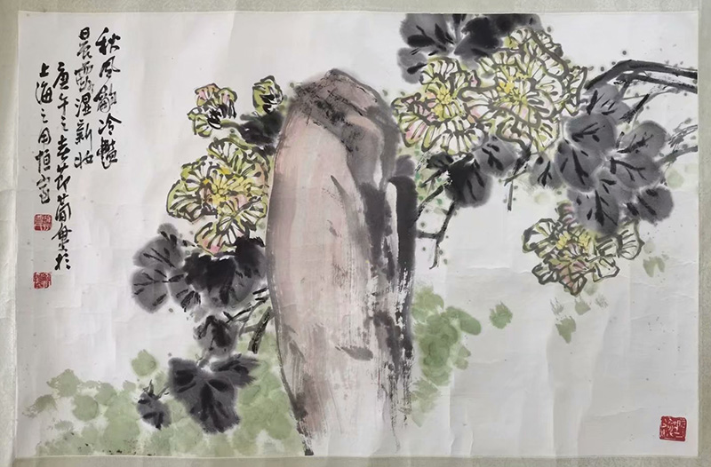 作者：曹简楼&nbsp;芙蓉依石图&nbsp;￥：协商&nbsp;单击鼠标查看大图！