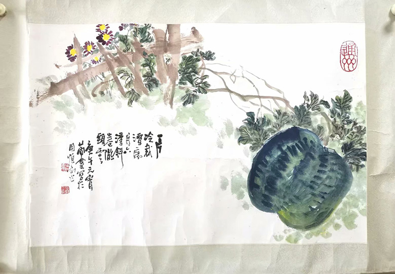 作者：曹简楼&nbsp;篱下瓜花&nbsp;￥：协商&nbsp;单击鼠标查看大图！