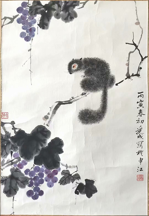 作者：邱受成&nbsp;花鸟&nbsp;￥：协商&nbsp;单击鼠标查看大图！