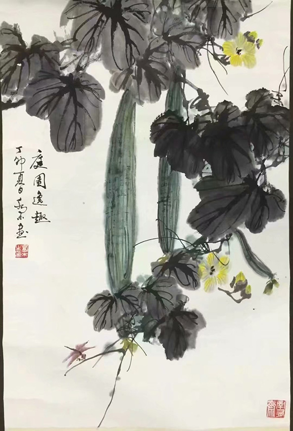 作者：乔木&nbsp;花鸟　　丝瓜&nbsp;￥：协商&nbsp;单击鼠标查看大图！