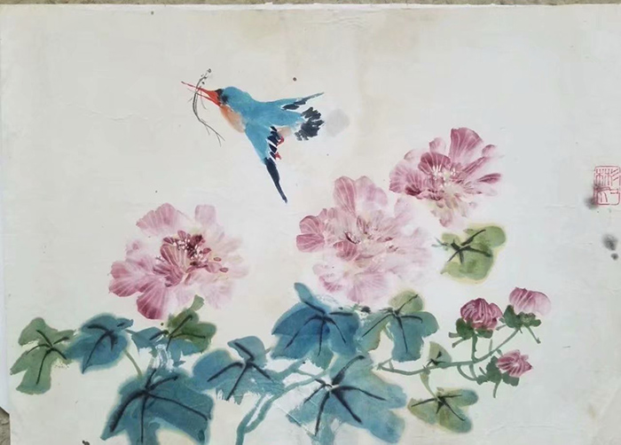 作者：沈彬如&nbsp;花鸟&nbsp;￥：协商&nbsp;单击鼠标查看大图！