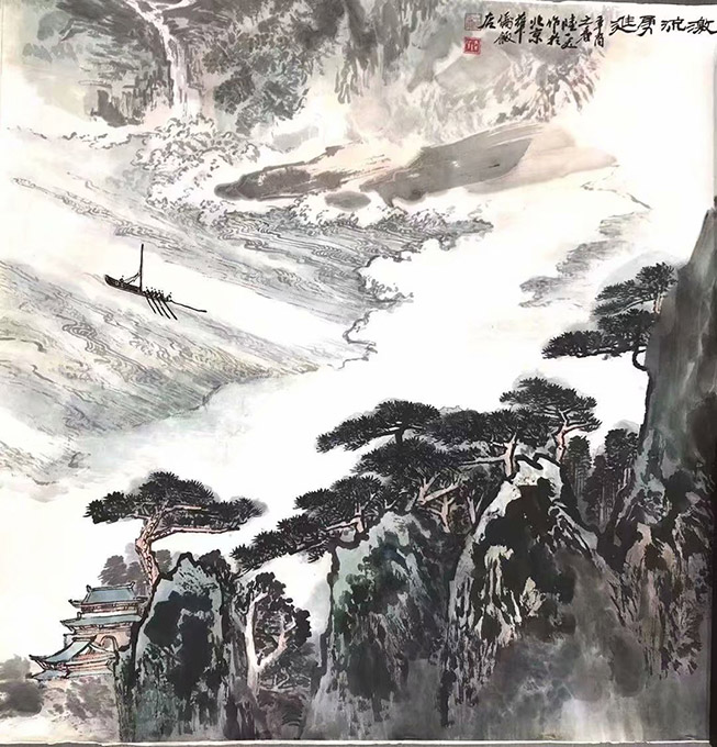 作者：陆一飞&nbsp;山水  &nbsp;￥：协商&nbsp;单击鼠标查看大图！