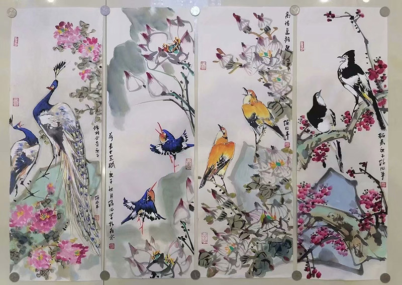 作者：赵治平&nbsp;花鸟&nbsp;￥：协商&nbsp;单击鼠标查看大图！