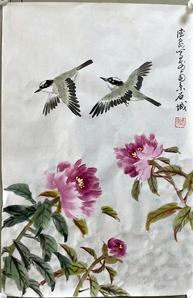 作者：张德泉&nbsp;花鸟&nbsp;￥：协商&nbsp;单击鼠标查看大图！