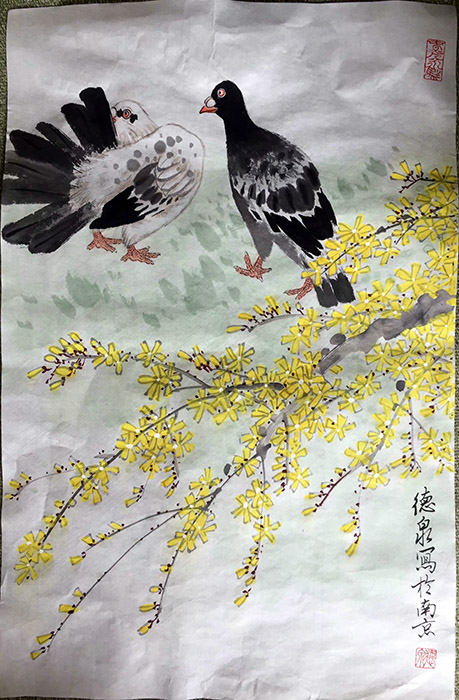 作者：张德泉&nbsp;花鸟&nbsp;￥：协商&nbsp;单击鼠标查看大图！