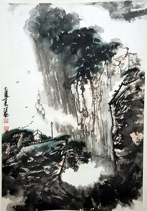 作者：洪维勤&nbsp;山水  &nbsp;￥：协商&nbsp;单击鼠标查看大图！