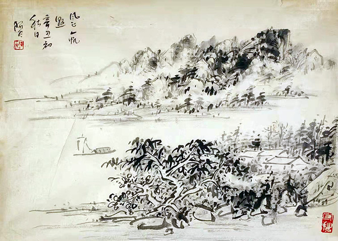 作者：陈小冬&nbsp;山水  &nbsp;￥：协商&nbsp;单击鼠标查看大图！