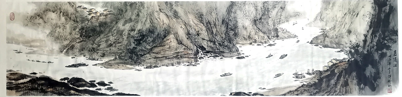 作者：傅瑜明&nbsp;山水  &nbsp;￥：协商&nbsp;单击鼠标查看大图！