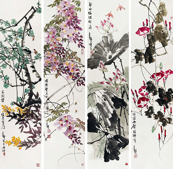 作者：张继馨&nbsp;花鸟&nbsp;￥：协商&nbsp;单击鼠标查看大图！