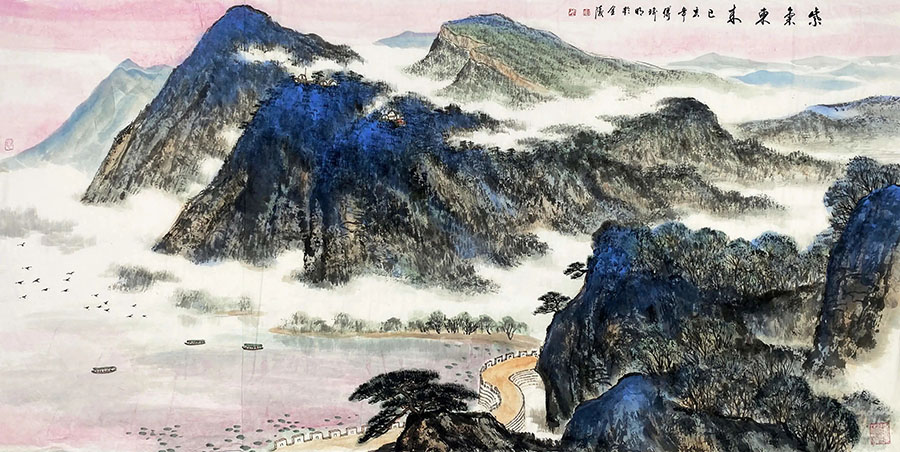 作者：傅瑜明&nbsp;山水  &nbsp;￥：协商&nbsp;单击鼠标查看大图！