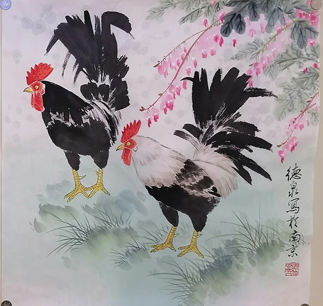 作者：张德泉&nbsp;花鸟&nbsp;￥：协商&nbsp;单击鼠标查看大图！