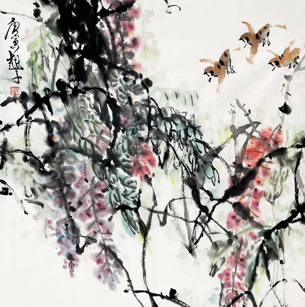 作者：陆越子&nbsp;花鸟&nbsp;￥：协商&nbsp;单击鼠标查看大图！