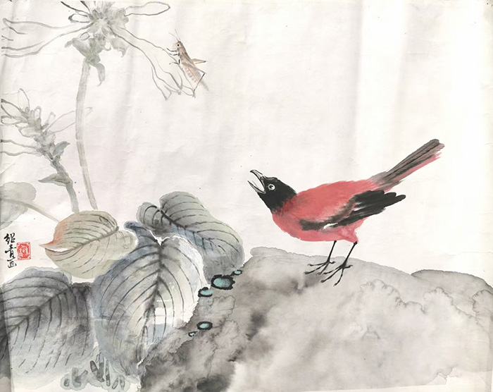 作者：徐绍靑&nbsp;花鸟&nbsp;￥：协商&nbsp;单击鼠标查看大图！