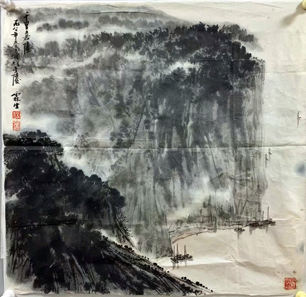 作者：伍霖生 &nbsp;山水&nbsp;￥：协商&nbsp;单击鼠标查看大图！