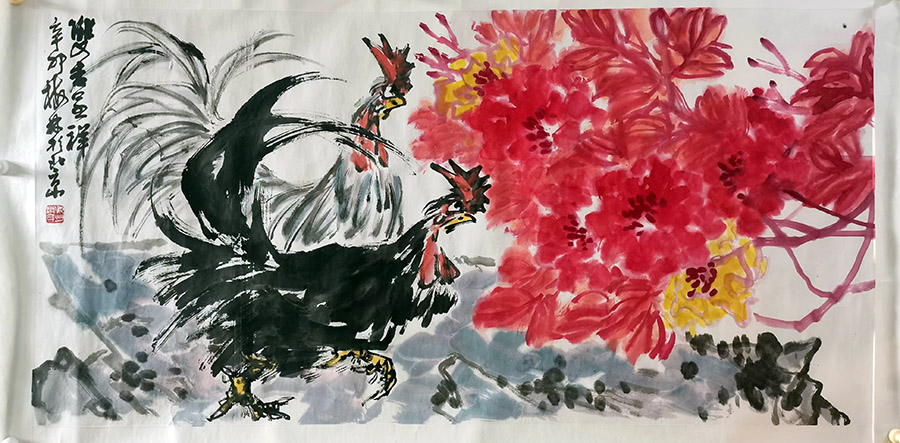 作者：赵梅林&nbsp;花鸟&nbsp;￥：协商&nbsp;单击鼠标查看大图！