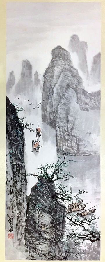 作者：潘国光&nbsp;山水&nbsp;￥：协商&nbsp;单击鼠标查看大图！