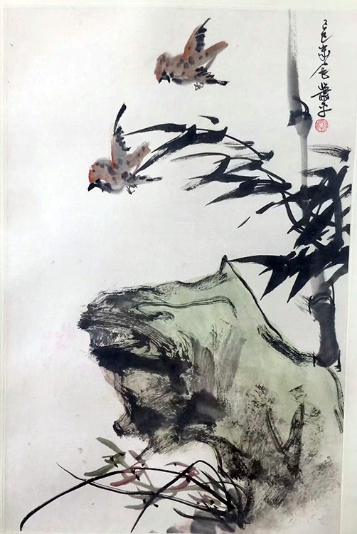 作者：萧平&nbsp;花鸟 &nbsp;￥：协商&nbsp;单击鼠标查看大图！