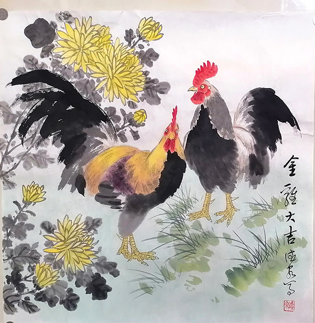 作者：张德泉&nbsp;花鸟 &nbsp;￥：协商&nbsp;单击鼠标查看大图！