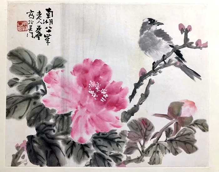 作者：岳石尘&nbsp;花鸟&nbsp;￥：协商&nbsp;单击鼠标查看大图！