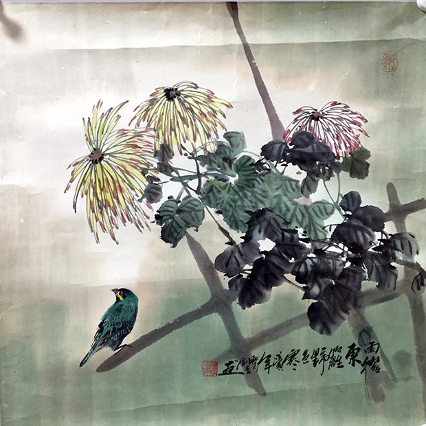 作者：濮建生&nbsp;花鸟&nbsp;￥：协商&nbsp;单击鼠标查看大图！