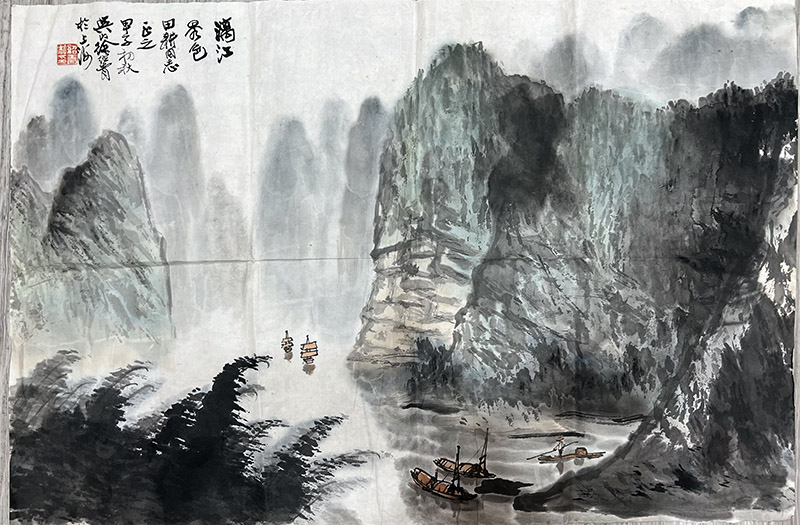 作者：徐绍靑&nbsp;山水&nbsp;￥：协商&nbsp;单击鼠标查看大图！