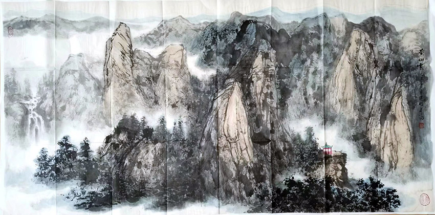 作者：傅瑜明&nbsp;山水&nbsp;￥：协商&nbsp;单击鼠标查看大图！