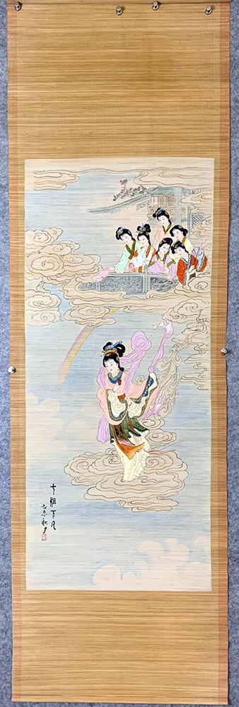 作者：竹帘画&nbsp;人物竹帘画&nbsp;￥：协商&nbsp;单击鼠标查看大图！