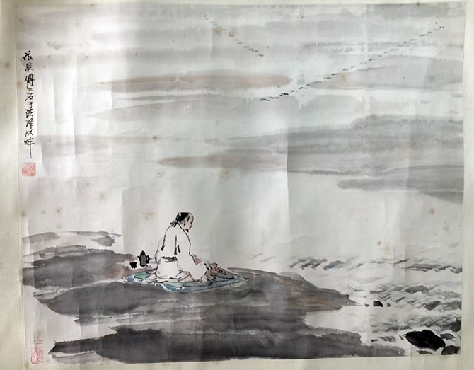 作者：傅二石&nbsp;《平沙落雁》&nbsp;￥：协商&nbsp;单击鼠标查看大图！