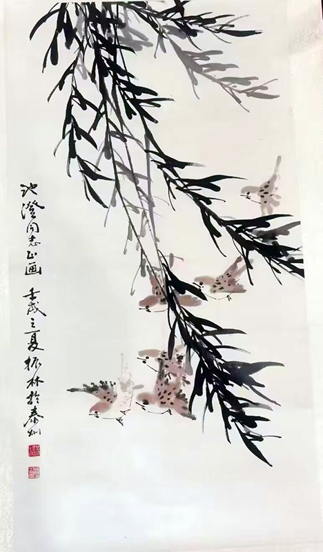 作者：俞振林&nbsp;花鸟&nbsp;￥：协商&nbsp;单击鼠标查看大图！