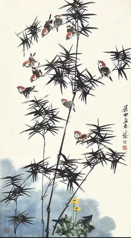 作者：邱受成&nbsp;花鸟&nbsp;￥：协商&nbsp;单击鼠标查看大图！