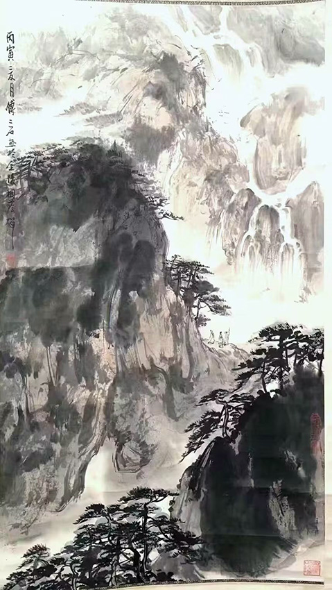 作者：傅二石&nbsp;山水&nbsp;￥：协商&nbsp;单击鼠标查看大图！