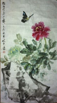 作者：叶矩吾&nbsp;花鸟  <牡丹>&nbsp;￥：协商&nbsp;单击鼠标查看详细介绍！
