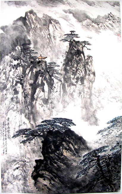 作者：卢星堂&nbsp;《黄山雨霁》&nbsp;￥：协商&nbsp;单击鼠标查看大图！