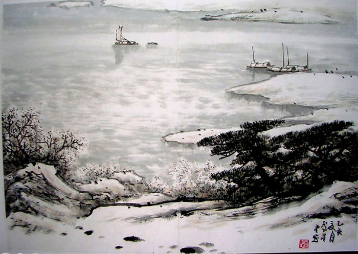 作者：卢星堂&nbsp;《晴雪图》&nbsp;￥：协商&nbsp;单击鼠标查看大图！