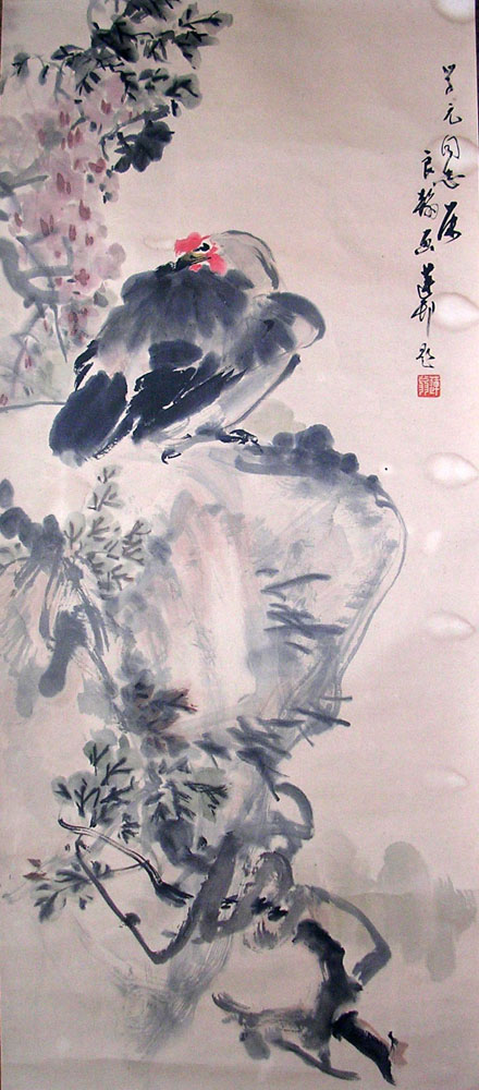 作者：赵良翰&nbsp;《鸡栖藤石》&nbsp;￥：协商&nbsp;单击鼠标查看大图！