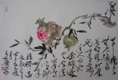 作者：萧平&nbsp;石榴图&nbsp;￥：协商&nbsp;单击鼠标查看详细介绍！