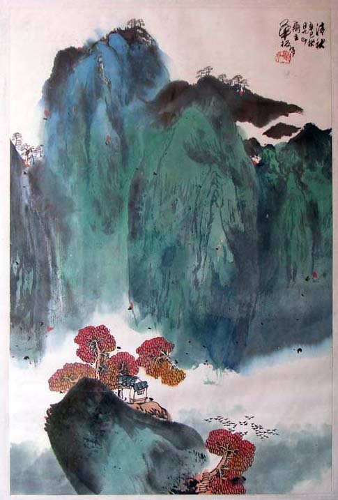 作者：华拓&nbsp;山居图&nbsp;￥：协商&nbsp;单击鼠标查看大图！