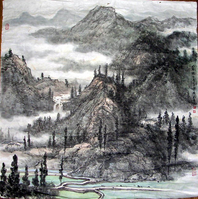 作者：傅瑜明&nbsp;山水&nbsp;￥：协商&nbsp;单击鼠标查看大图！