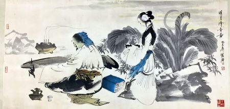 作者：徐宁&nbsp;人物  蕉荫抚琴&nbsp;￥：协商&nbsp;单击鼠标查看详细介绍！