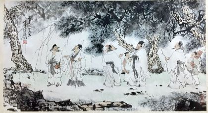 作者：马伯乐&nbsp;五老游赏图&nbsp;￥：协商&nbsp;单击鼠标查看详细介绍！