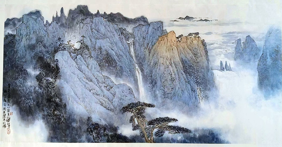 作者：华拓&nbsp;云台山居图&nbsp;￥：协商&nbsp;单击鼠标查看大图！