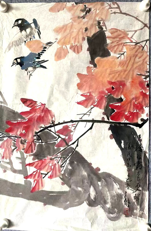 作者：张继馨&nbsp;花鸟&nbsp;￥：协商&nbsp;单击鼠标查看大图！