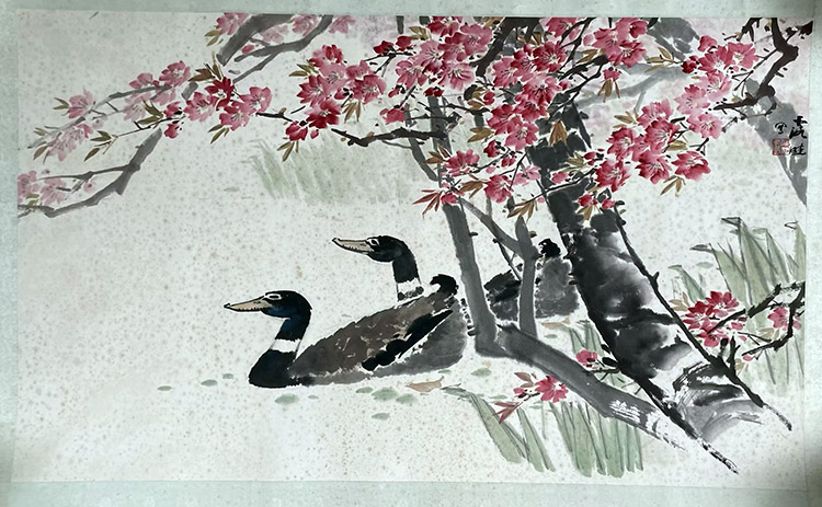 作者：徐源绍&nbsp;花鸟&nbsp;￥：协商&nbsp;单击鼠标查看大图！