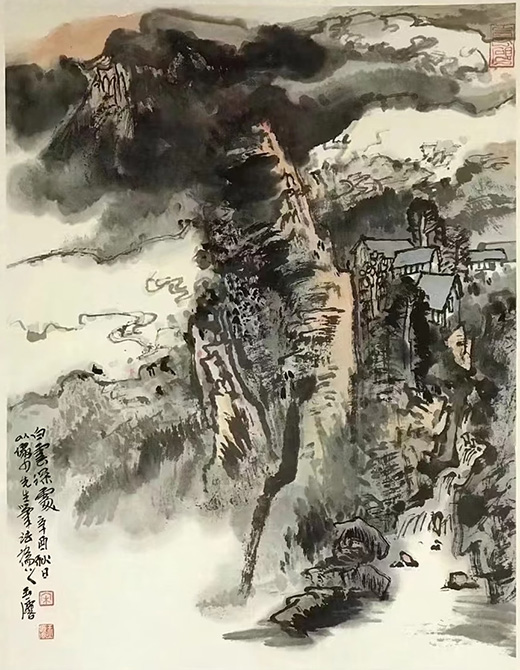 作者：宋玉麟&nbsp;山水&nbsp;￥：协商&nbsp;单击鼠标查看大图！