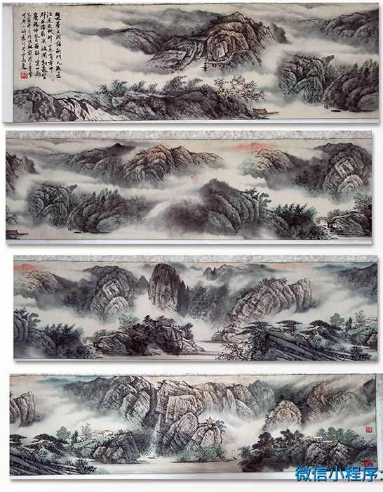 作者：方永庆&nbsp;山水手卷&nbsp;￥：协商&nbsp;单击鼠标查看大图！