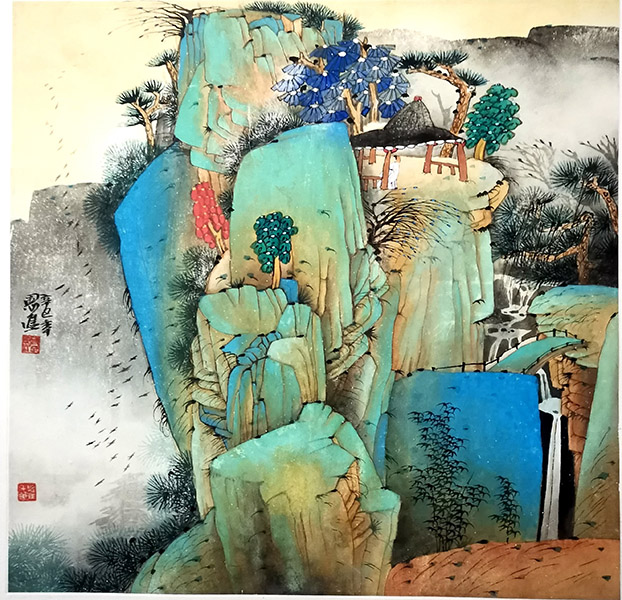 作者：祁恩进&nbsp;山水&nbsp;￥：协商&nbsp;单击鼠标查看大图！