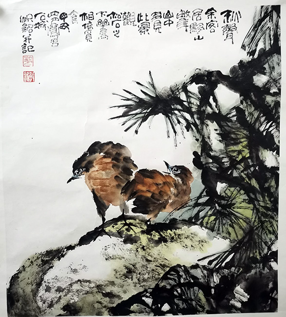 作者：邱炽铭&nbsp;花鸟&nbsp;￥：协商&nbsp;单击鼠标查看大图！