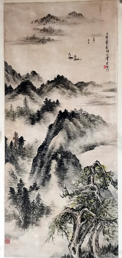 作者：许公泽&nbsp;山水&nbsp;￥：赏真阁藏品&nbsp;单击鼠标查看大图！