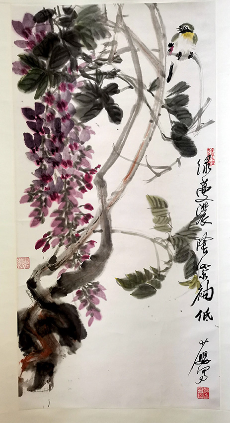 作者：韩少婴&nbsp;花鸟&nbsp;￥：协商&nbsp;单击鼠标查看大图！